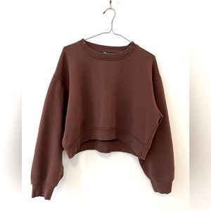 🤎Zara Cropped Sweatshirt